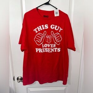 Brand new men’s size X-Large this guy loves presents tshirt